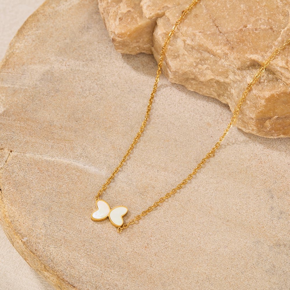 1 Stück Simple Series Daily Animal Edelstahl Goldfarben Damen-Anhänger Halsketten Bild5