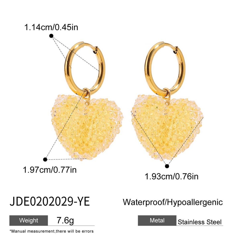 Sweet Heart Drop Earrings