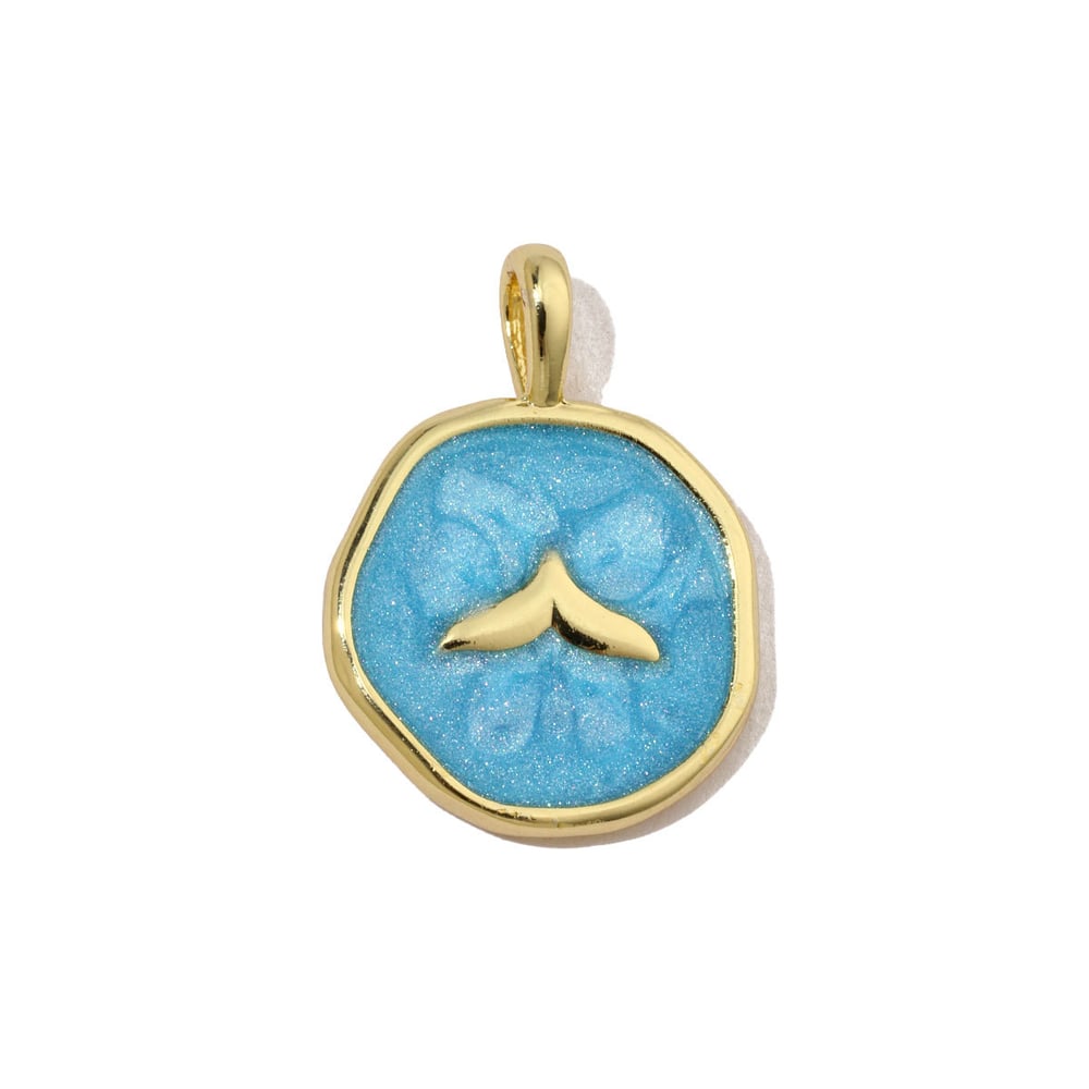 Chic Marine Organism Copper Gold Color Pendants