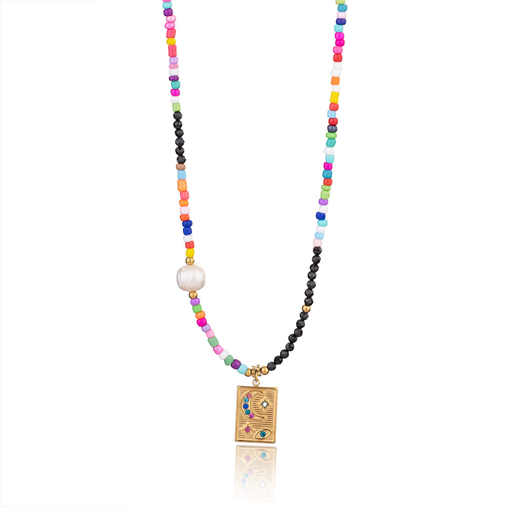 Colorful Romantic Series Beads Natural Stone Women's Beaded Necklaces h5Picture8