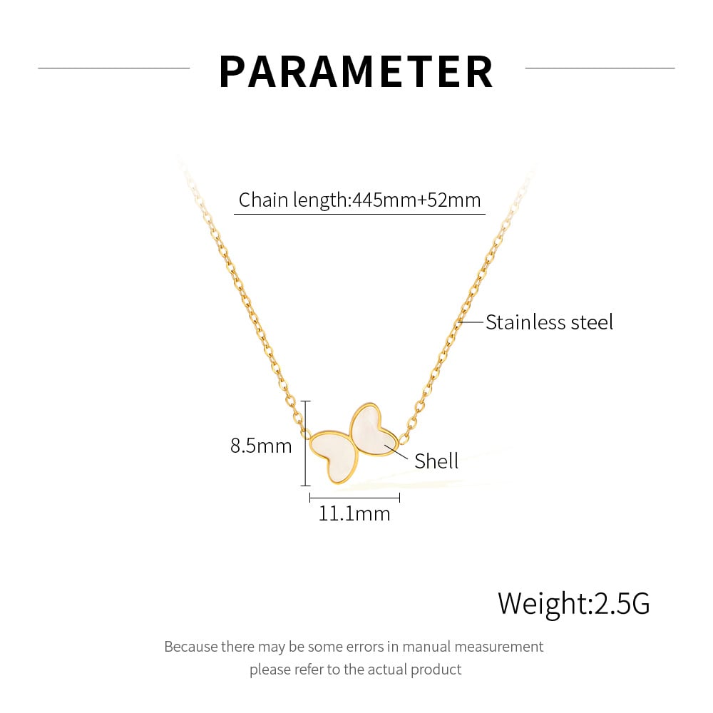 1 Stück Simple Series Daily Animal Edelstahl Goldfarben Damen-Anhänger Halsketten Bild7