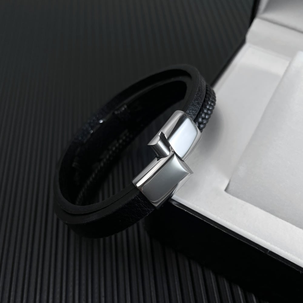 1 Piece Octagonal Star Stainless Steel Men's Bracelets h5Picture5