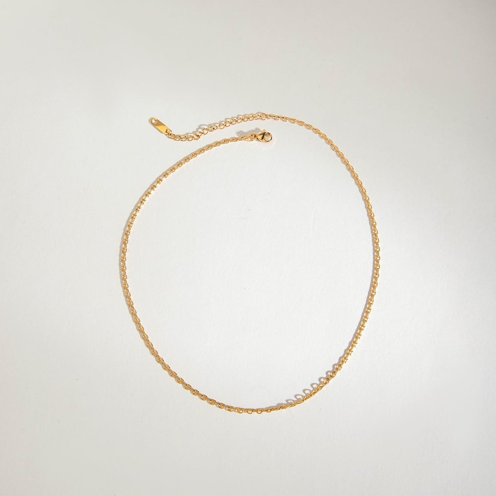 1 Piece Chain Stainless Steel Gold Color  Women's DIY Chain Necklaces h5Picture4