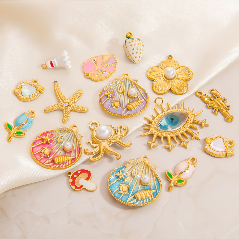 Oceanic Series Gold Color DIY Pendants h5Picture4