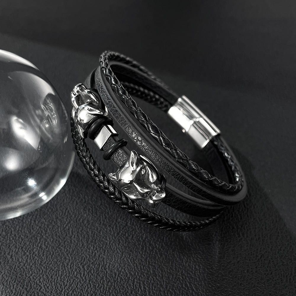 1 bracelet en cuir léopard pour homme h5Image4