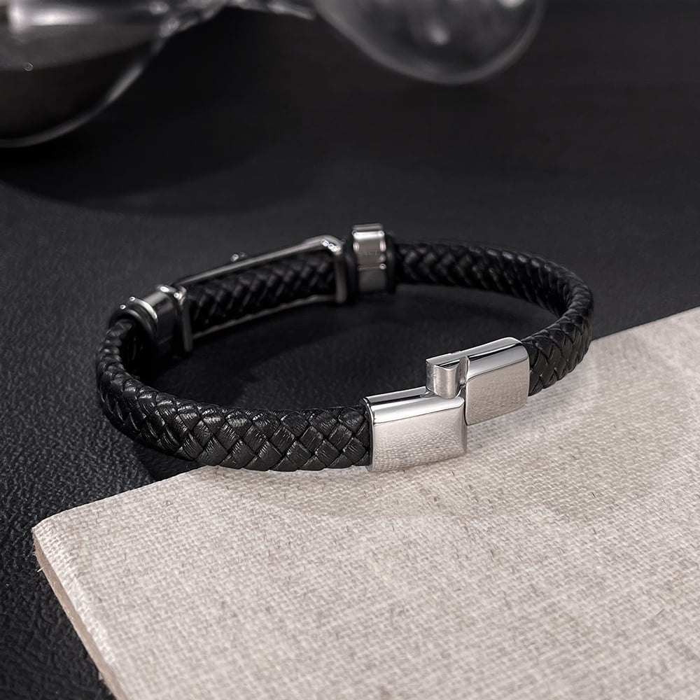 1 stuk luipaardkop herenarmbanden van roestvrij staal h5Afbeelding5