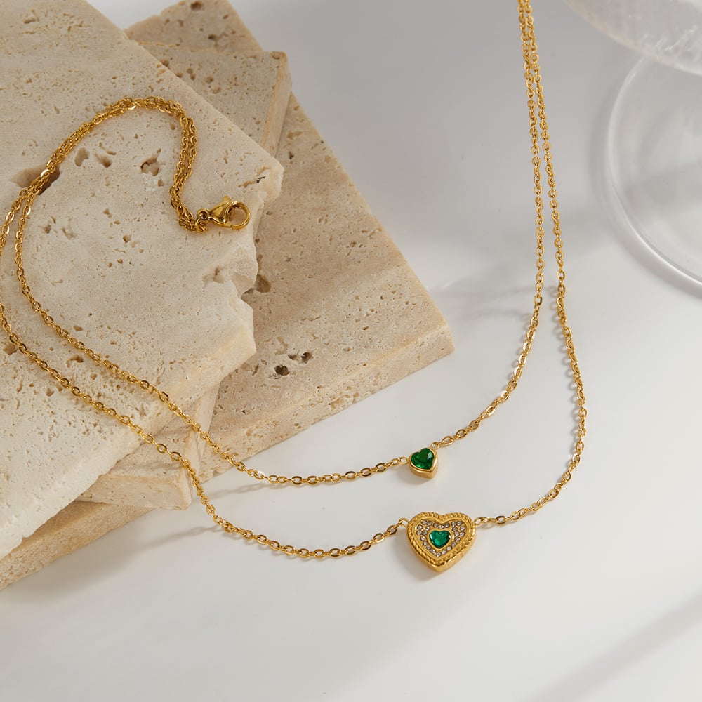 1 Piece Simple Series Simple Heart Stainless Steel Women's Pendant Necklaces h5Picture4