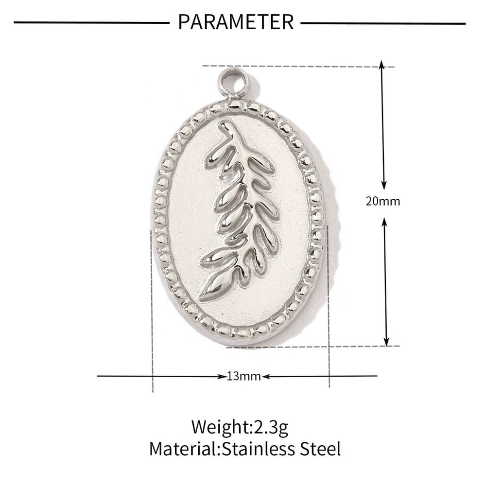 Elegant Flowers Stainless Steel Gold Color Pendants h5Picture2
