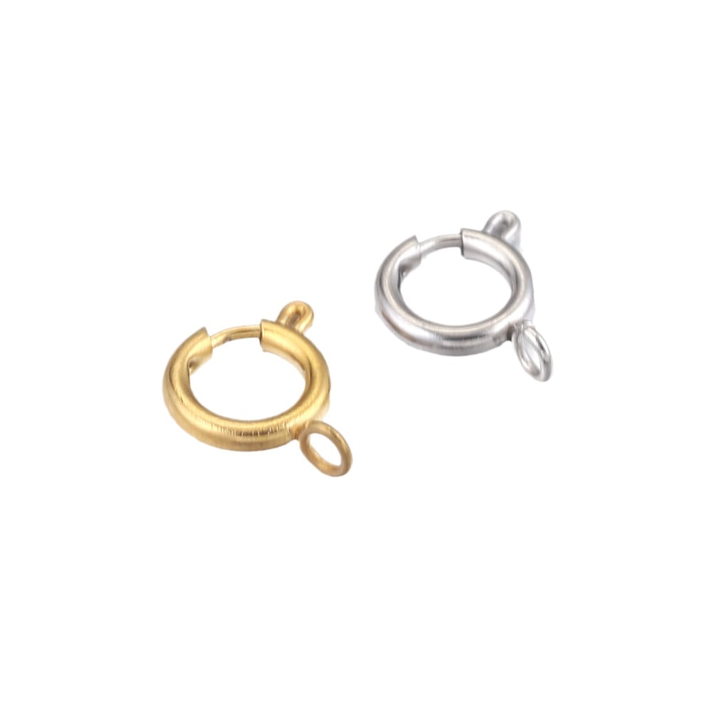 1 piece diy  annular clasp stainless steel gold color women's pendants Picture6