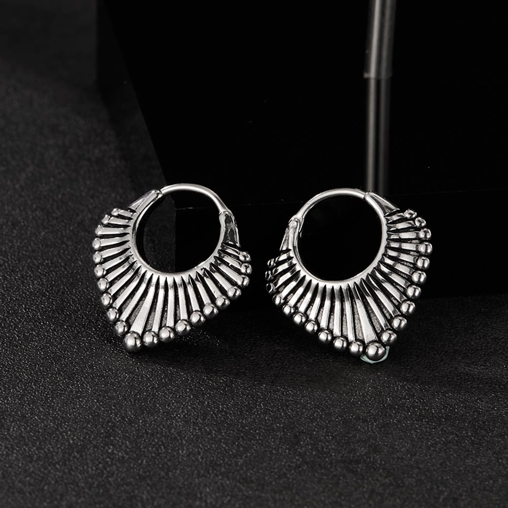 1 Piece Modern Series Fashionable Geometric Stainless Steel Men's Earrings h5Picture6