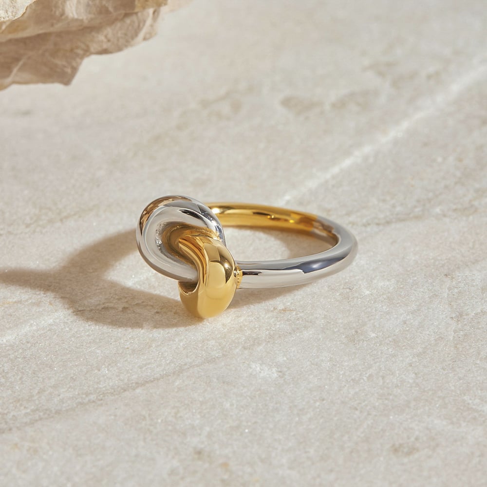 Simple Stainless Steel Mixed Color Minimalist Rings h5Picture6