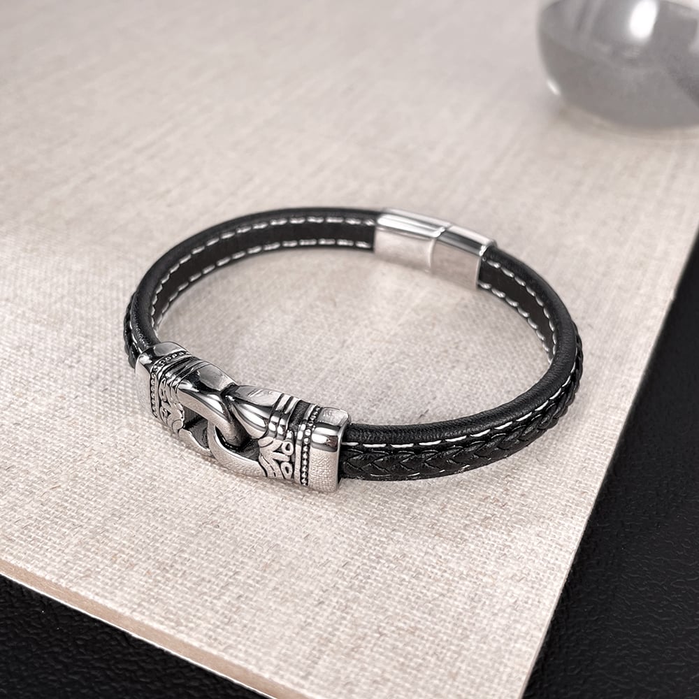 1 Piece Industrial Geometric Stainless Steel Men's Bracelets h5Picture7
