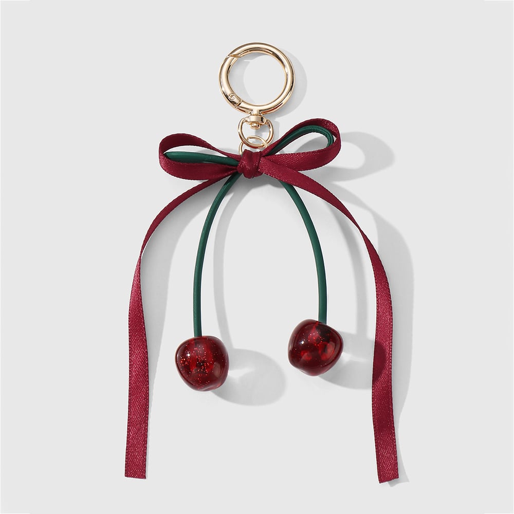Sweet Cherry Bag Charms