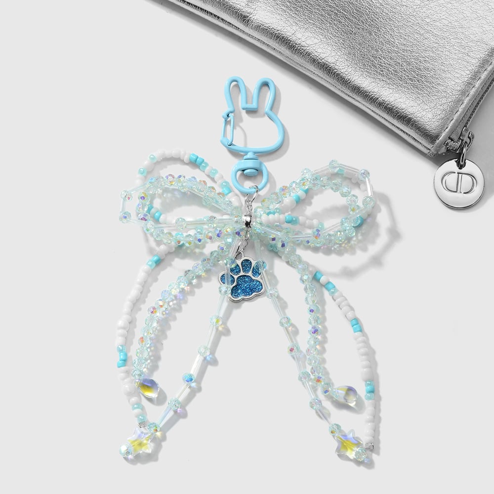 Sweet Beaded Bow Bag Charms Picture7