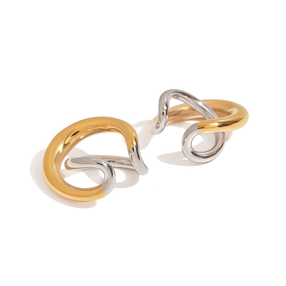 Stainless Steel Mixed Color Ear Cuffs h5Picture4