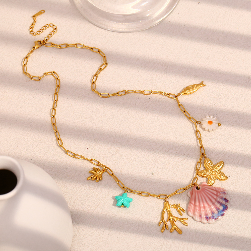 Sweet Oceanic Shell Women's Pendant Necklaces h5Picture5