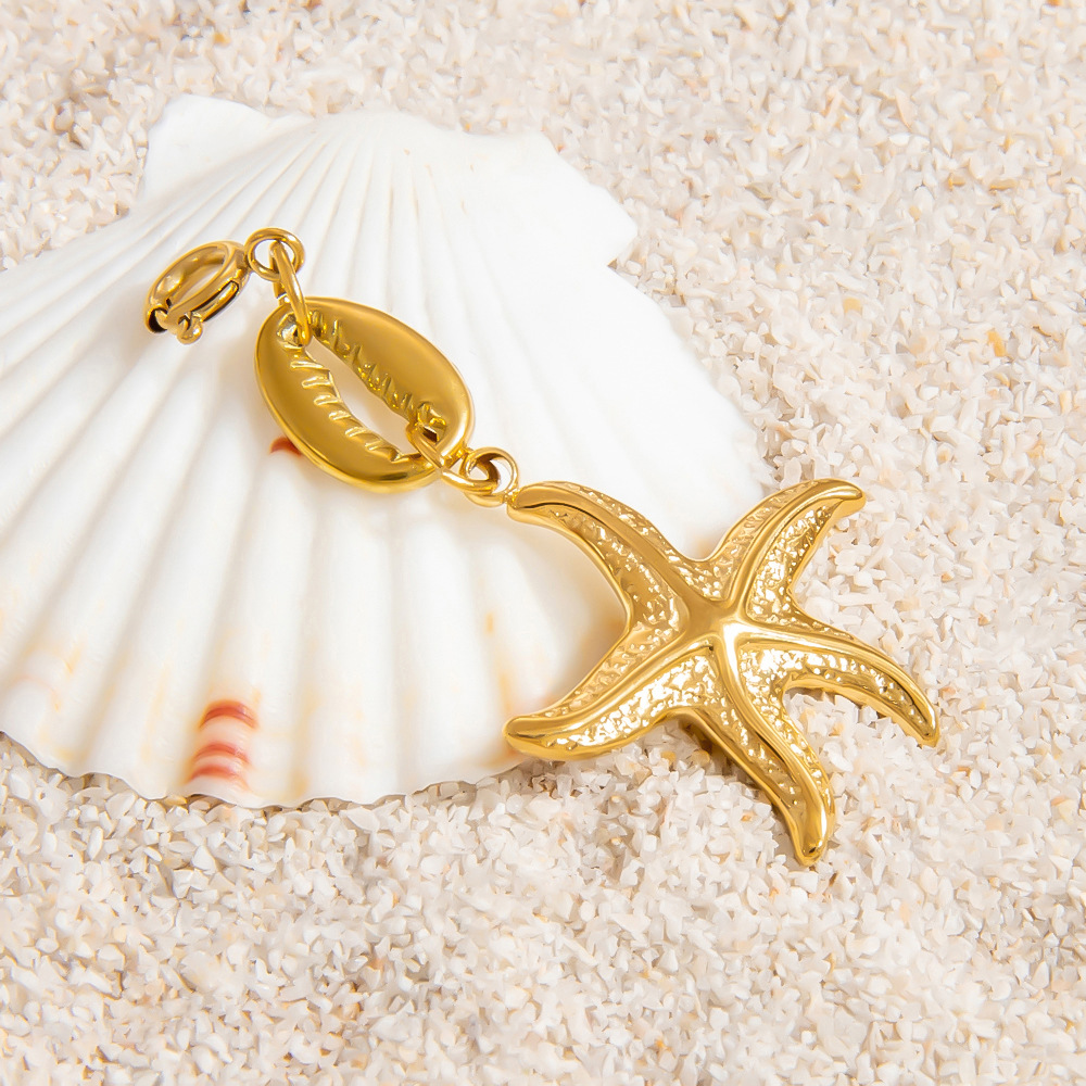 Oceanic Stainless Steel Gold Color Bikini Pendant h5Picture10