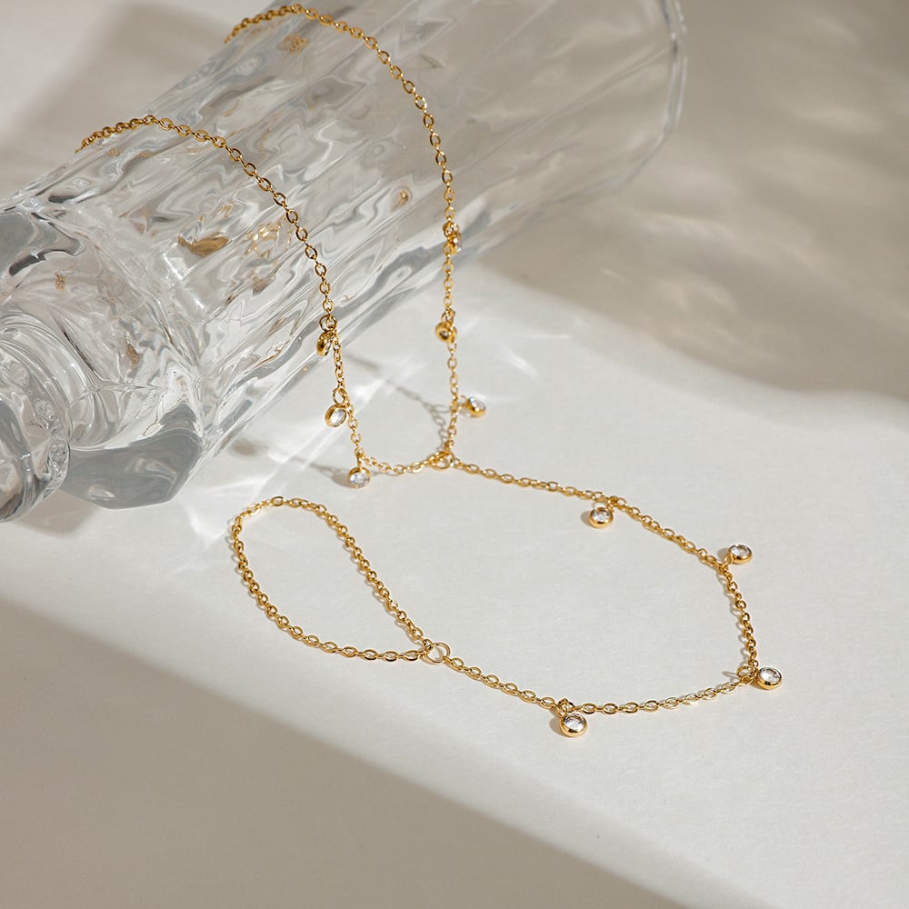 Simple Stainless Steel Gold Color Anklets h5Picture4