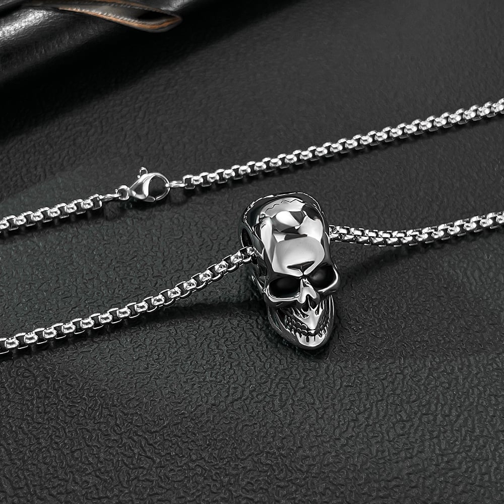 1 Piece Punk Skull Stainless Steel Men's Necklaces h5Picture6