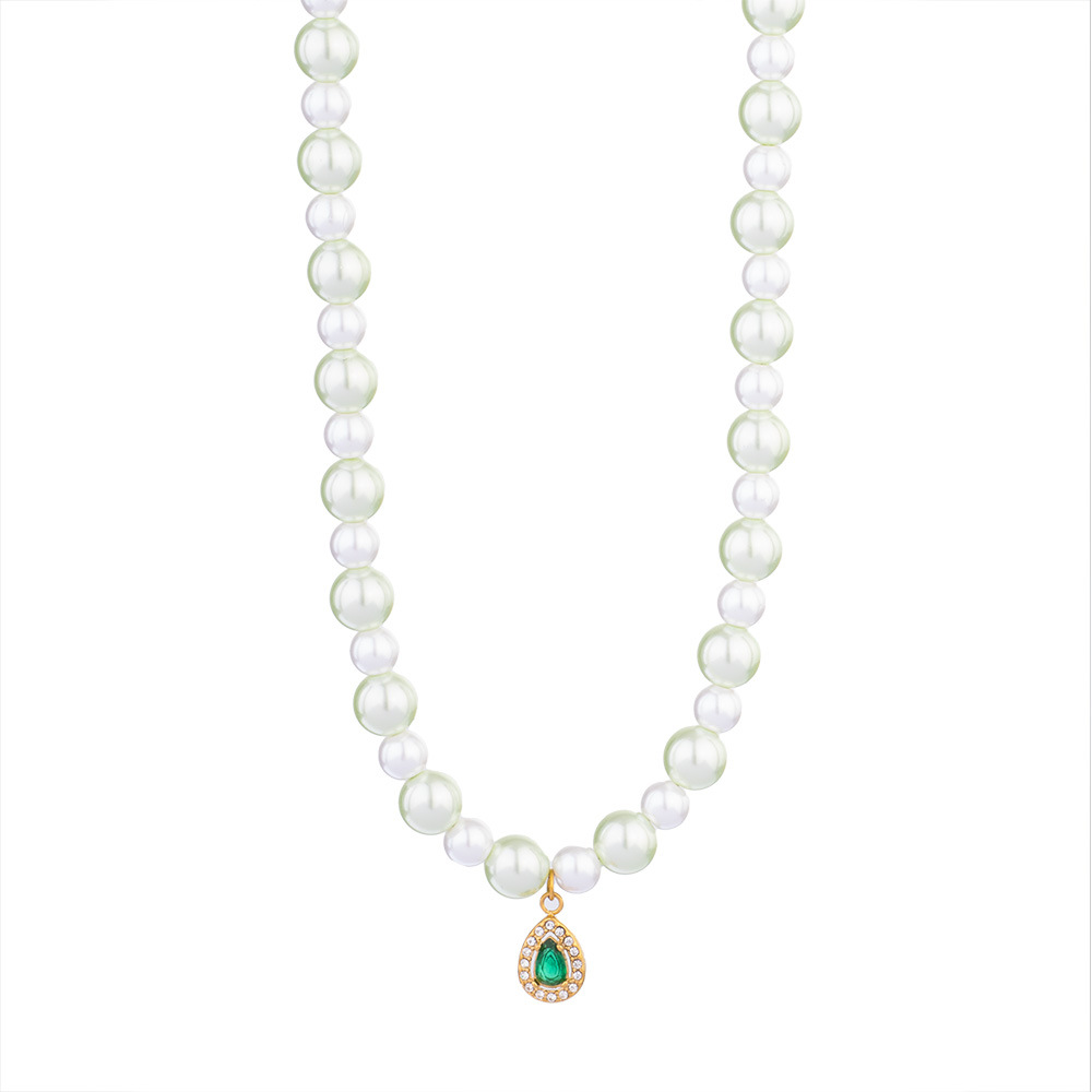 Charming Droplet Stainless Steel Gold Color Women's Beaded Necklaces h5Picture6