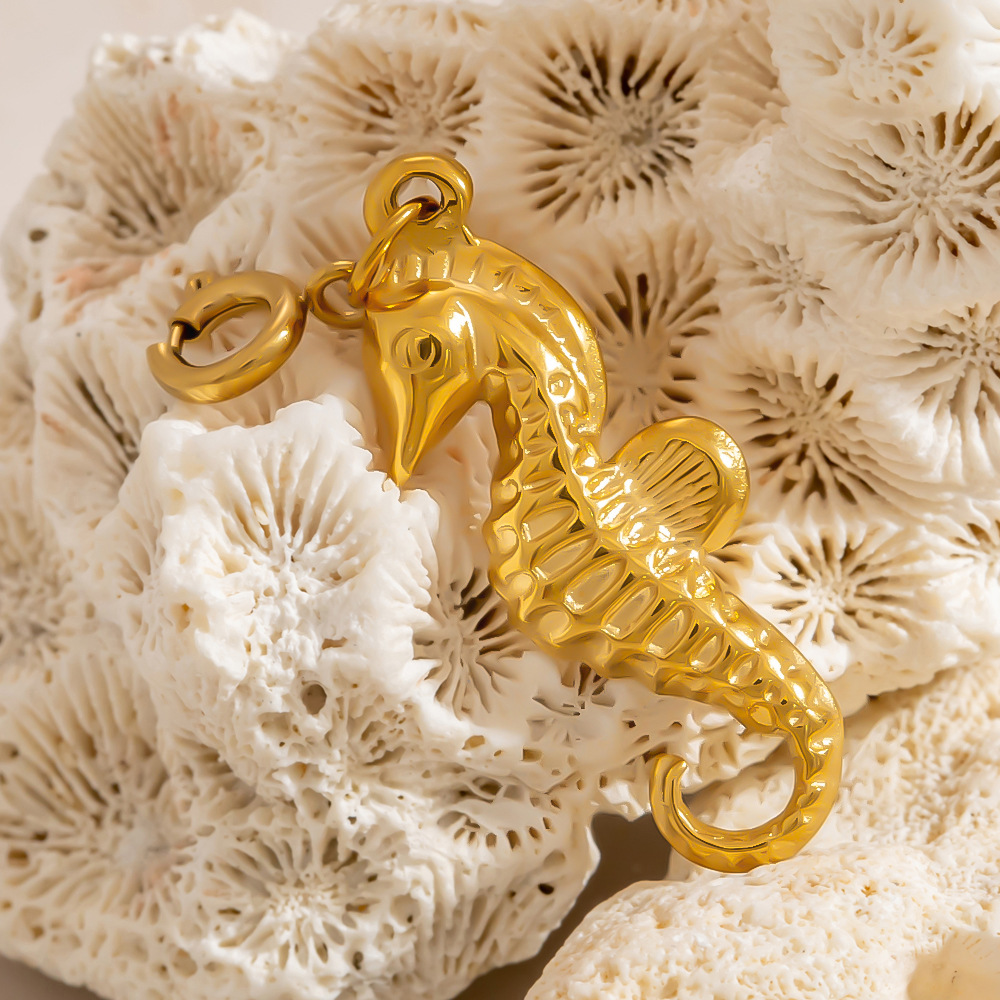 Oceanic Stainless Steel Gold Color Bikini Pendant Picture6