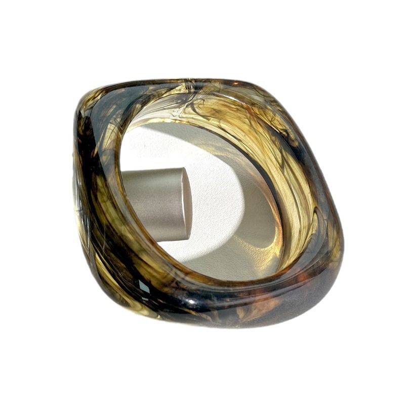 1 Piece Simple Series Retro Geometric Resin Women's Bangles Picture4