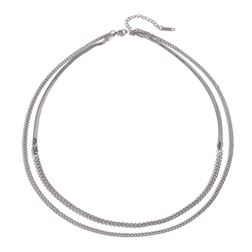 1 Piece Stainless Steel Women's Layered Necklaces h5Picture5