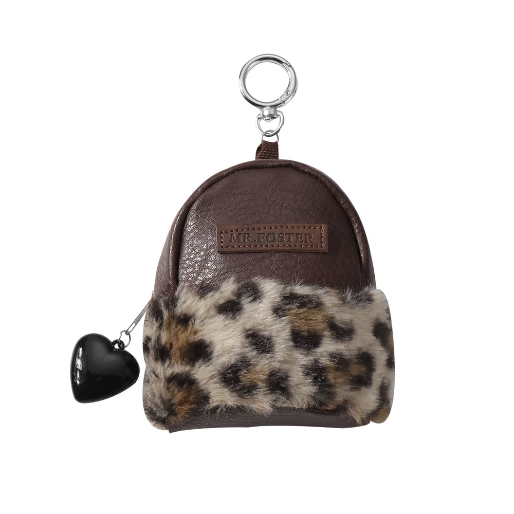 1 Piece Vintage Plush Leopard Mini Bag Charms h5Picture6