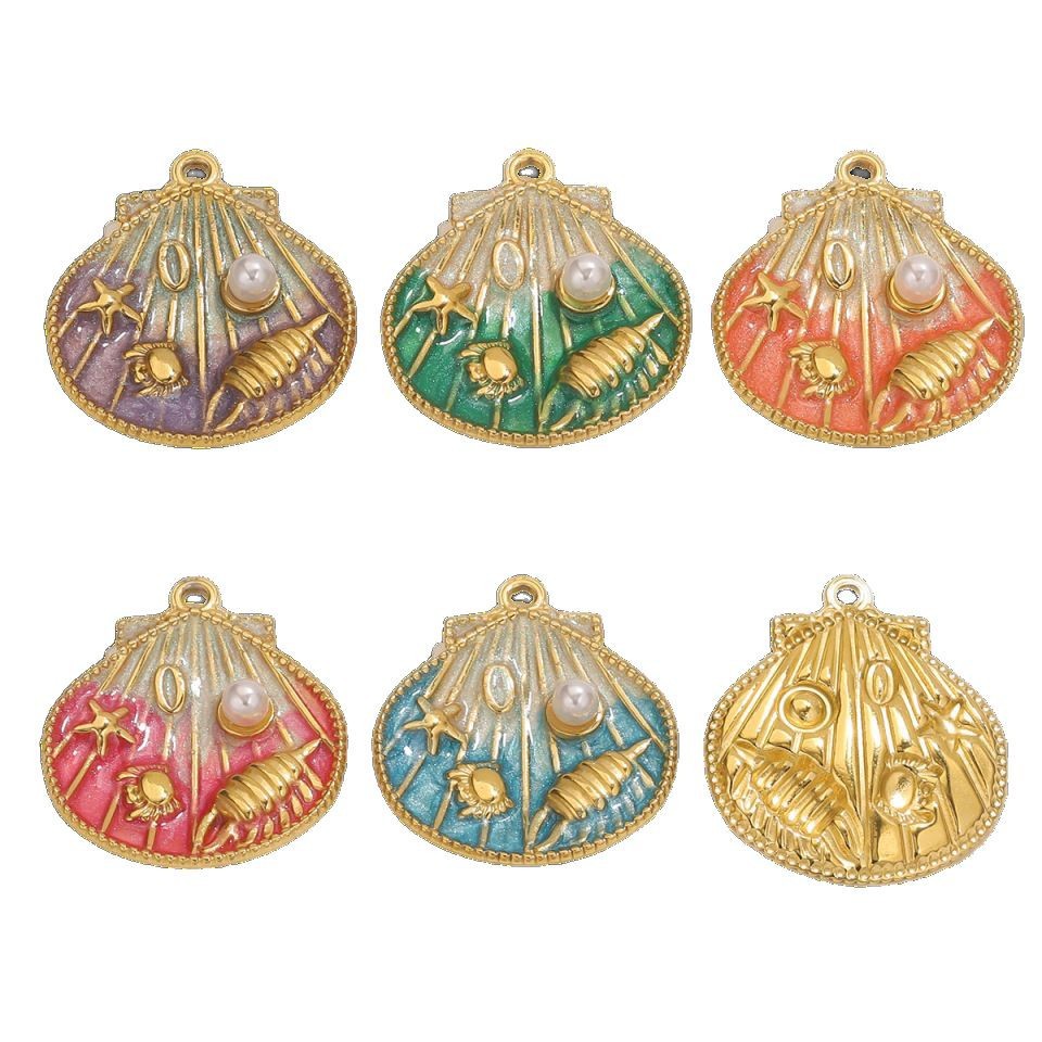 Vacation Conch Stainless Steel Women's Pendants h5Picture6