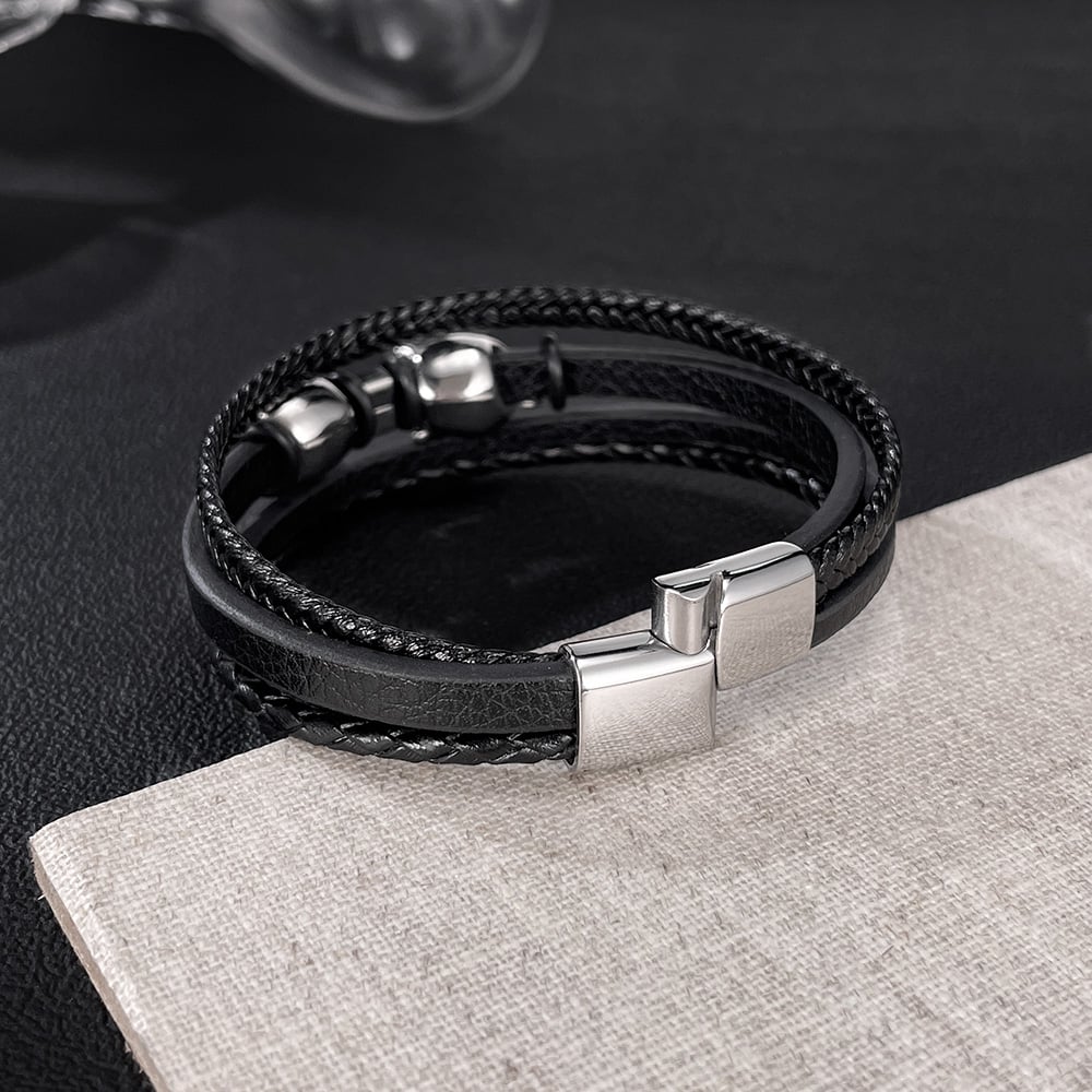 1 bracelet en cuir léopard pour homme h5Image3
