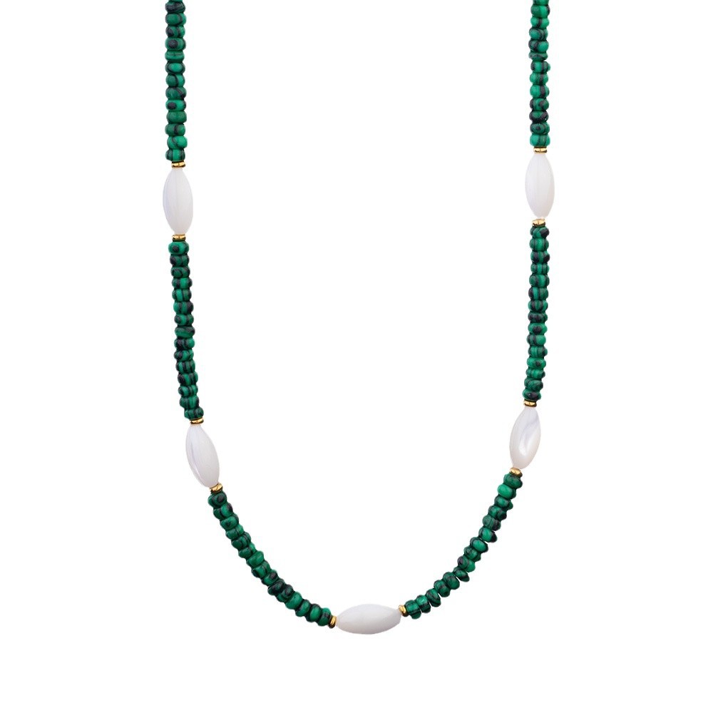 Bohemian Geometric Malachite Women's Beaded Necklaces Picture6