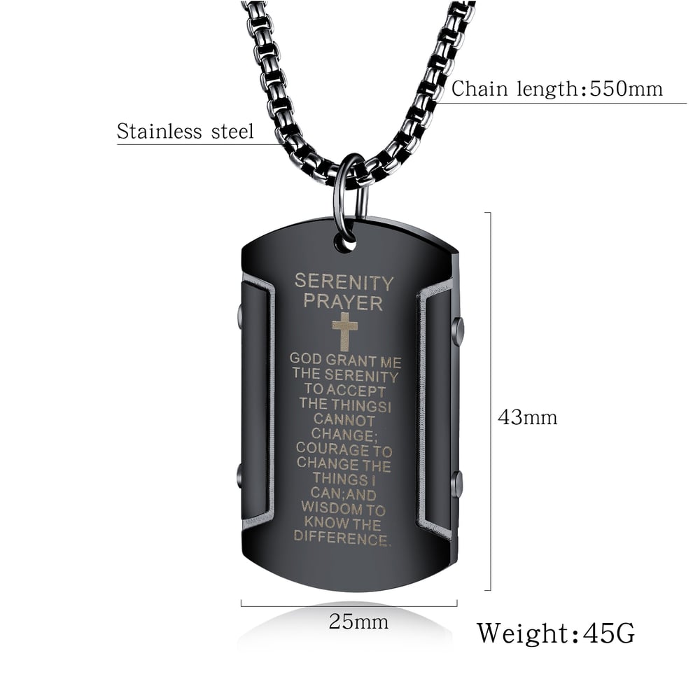 1 Piece Functional Cross Stainless Steel Men's Necklaces h5Picture4