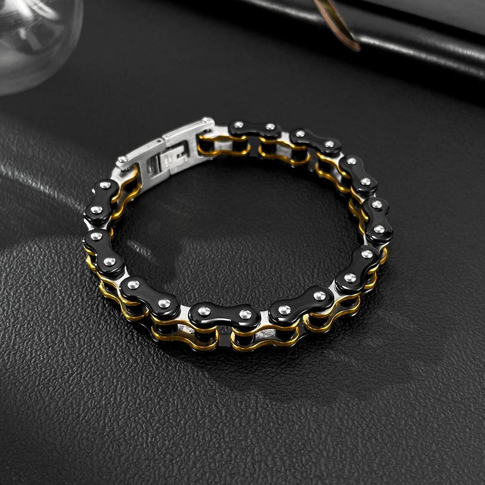 1 Piece Colorful Chain Stainless Steel Men's Bracelets h5Picture4