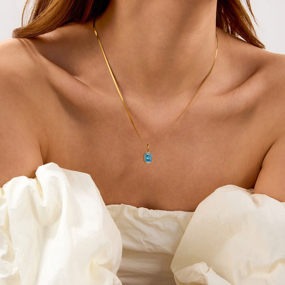 1 Piece Gold Color Heart Shape Stainless Steel Women's Pendant Necklaces Picture5