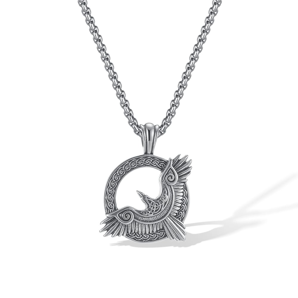 Statement-making Eagle Stainless Steel Men's Pendant Necklaces h5Picture6