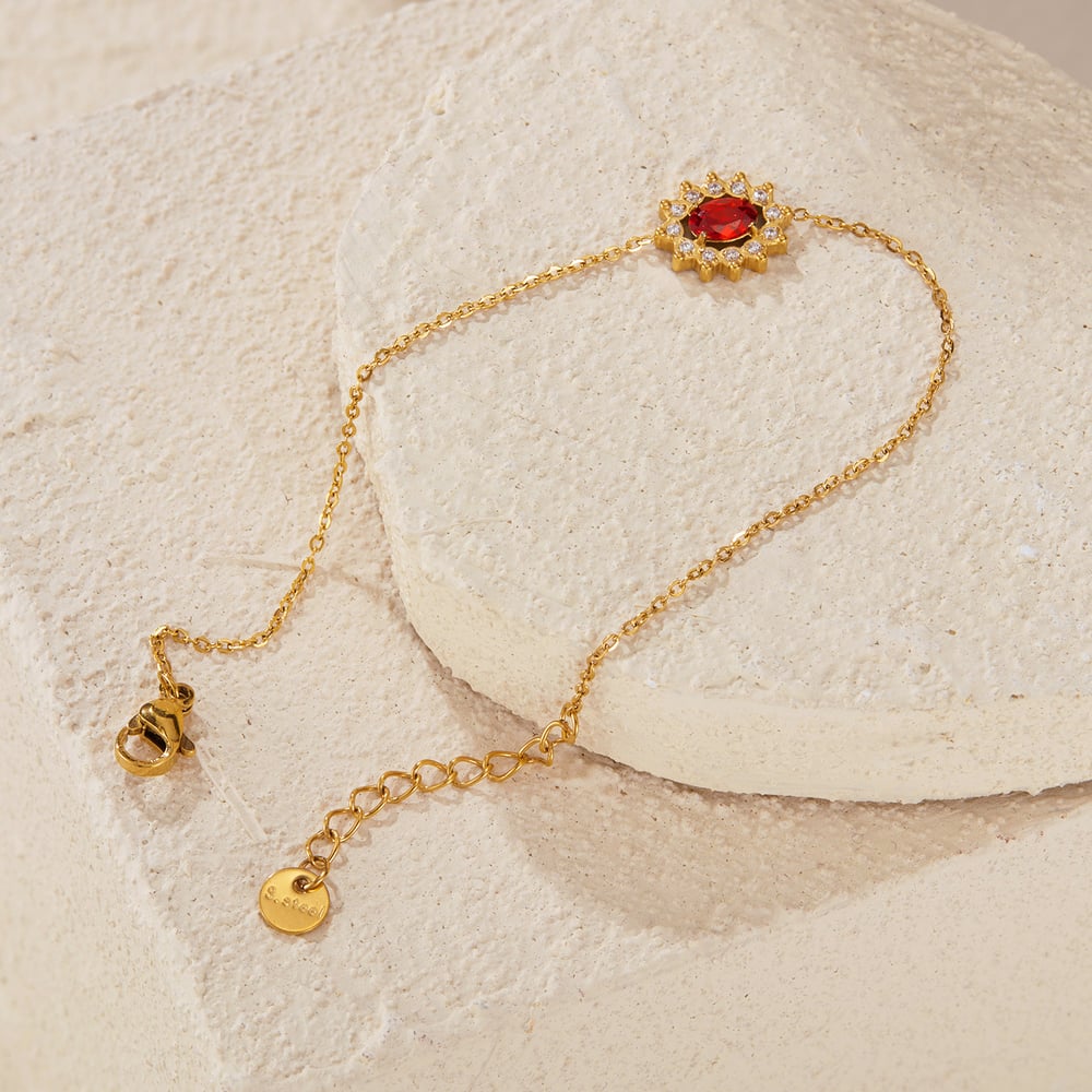 1 Piece Stylish Series Daily Oval Shape Stainless Steel Gold Color Women's Chain Bracelets h5Picture4