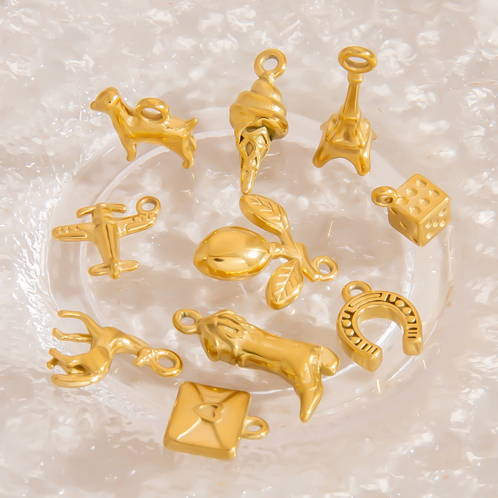 Stainless Steel Gold Color DIY Pendants h5Picture4
