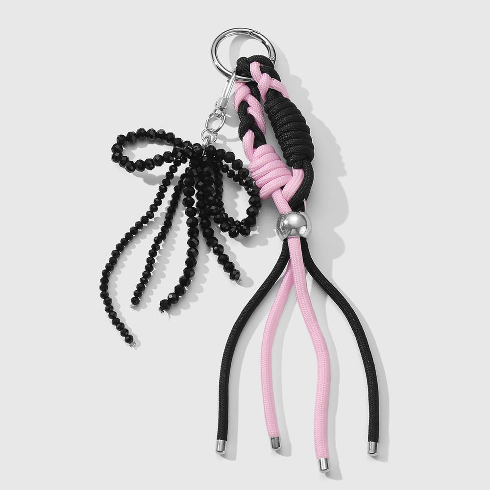 Beaded Bow Knot Women's Bag Charms 