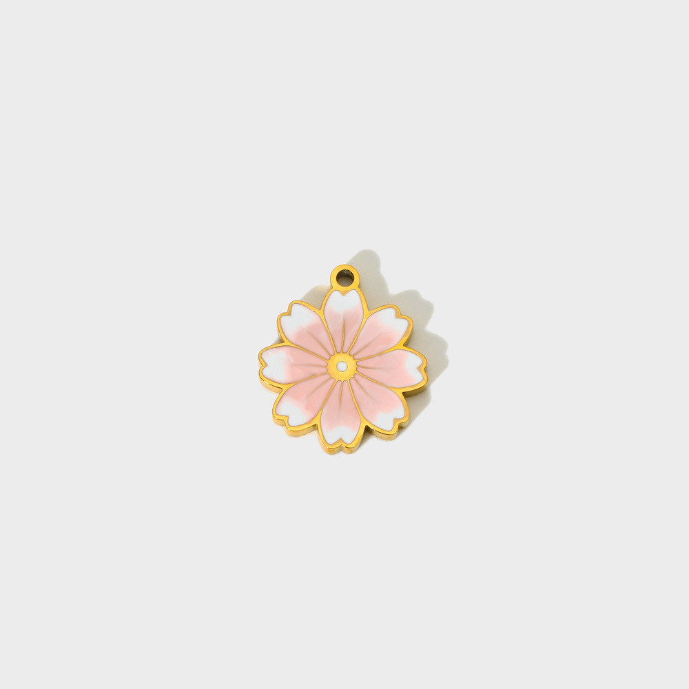 Cute Flower Mushroom DIY Stainless Steel Pendant h5Picture2