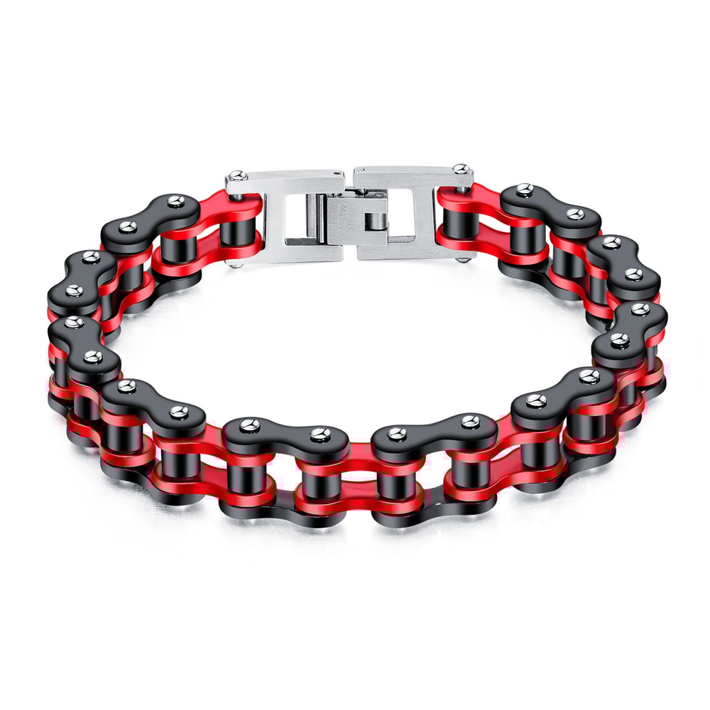 1 Piece Colorful Chain Stainless Steel Men's Bracelets