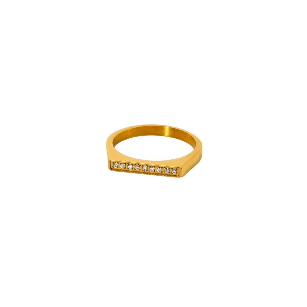 Simple Temperament Gold Stainless Steel Women's Ring Picture5