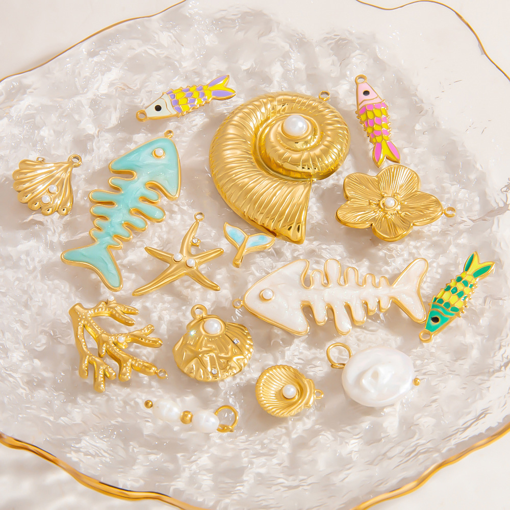 Oceanic Series Gold Color DIY Pendants Picture3