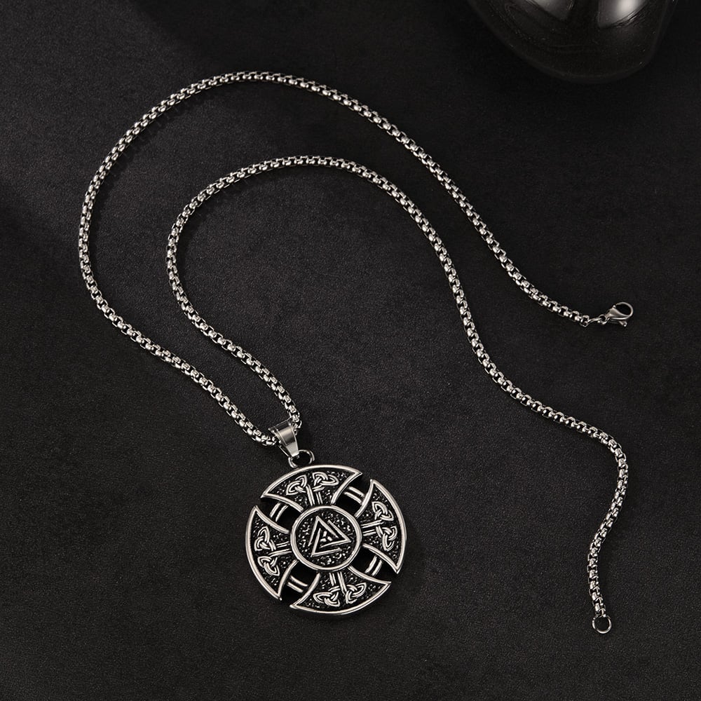 Şık Kelt Düğümü Paslanmaz Çelik Erkek Kolyeleri h5Resim5