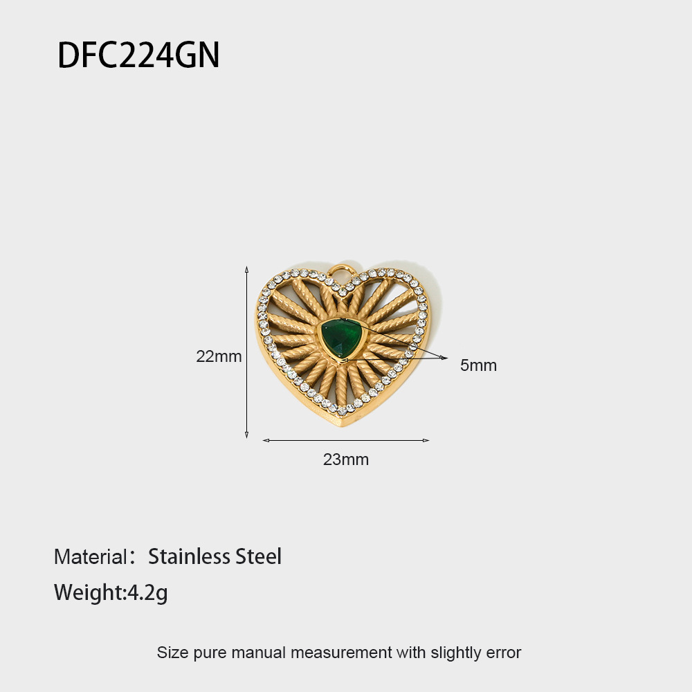 Luxury Premium Gold Color Stainless Steel DIY Pendant 