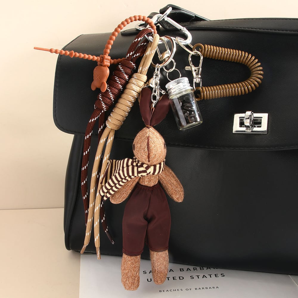 1 Piece Cute Fabric Rabbit Doll Bag Hanger h5Picture2