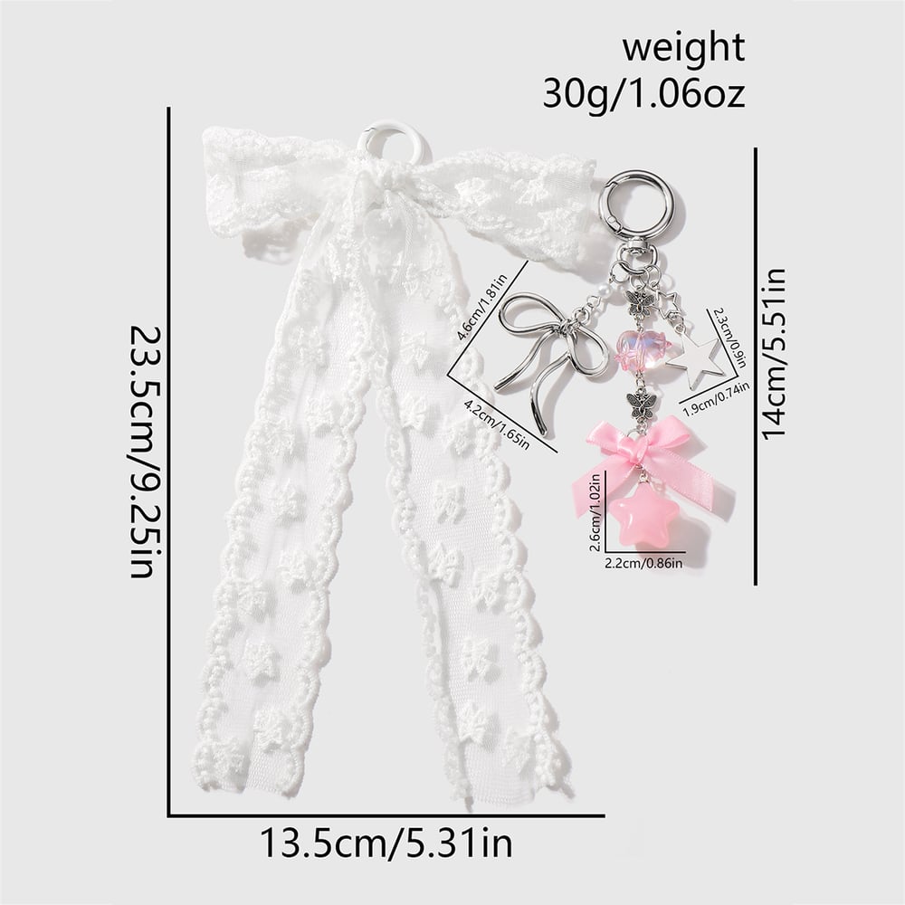 Sweet Bow Knot Bag Charms Picture2