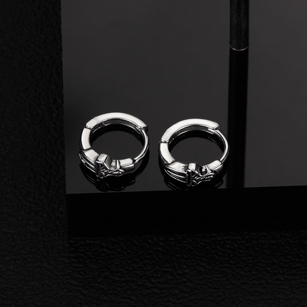 Modern Sword Paslanmaz Çelik Erkek Küpe Resim2