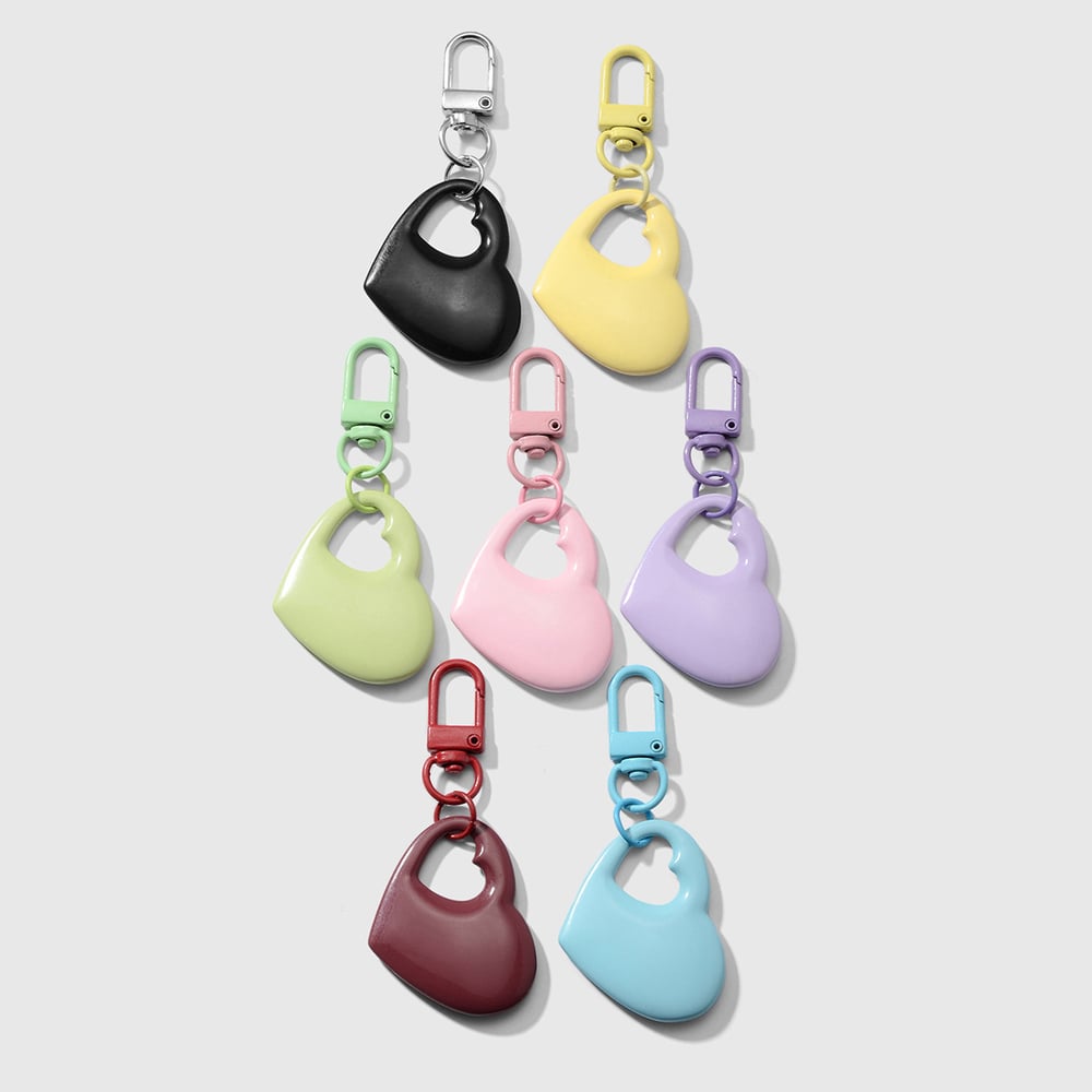 Simple Heart Bag Charms Picture3