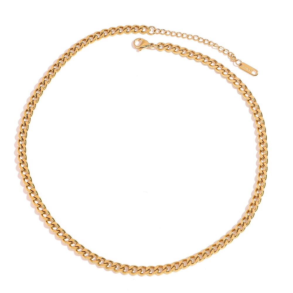 1 Piece Chain Stainless Steel Gold Color  Women's DIY Chain Necklaces h5Picture5