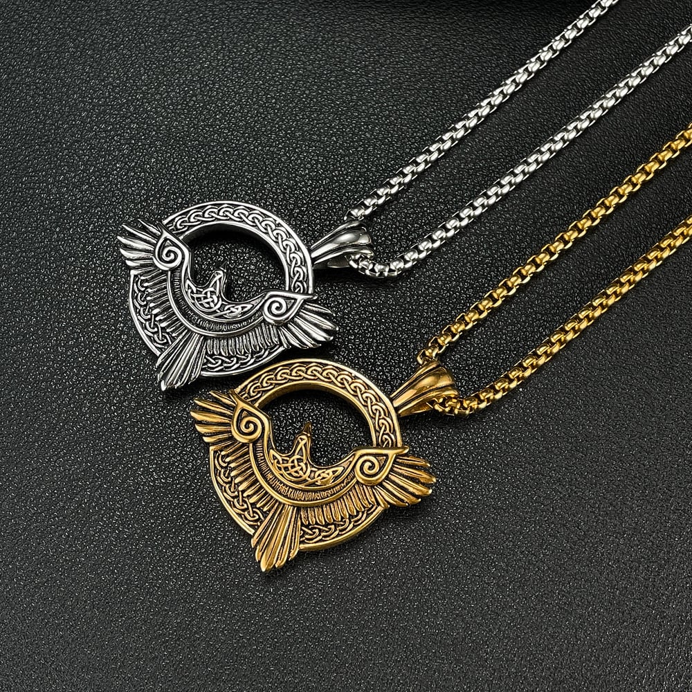 Statement-making Eagle Stainless Steel Men's Pendant Necklaces h5Picture4